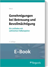 Genehmigungen bei Betreuung und Bevollmächtigung (E-Book)