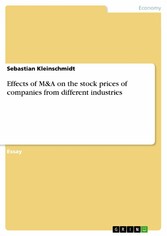 Effects of M&A on the stock prices of companies from different industries