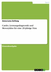 Cardio, Leistungsdiagnostik und Mesozyklus für eine 20-jährige Frau