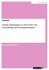 Soziale Disparitäten in New York City. Auswirkung und Lösungsstrategien