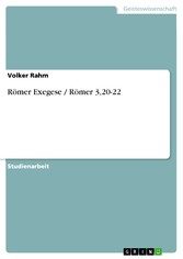 Römer Exegese / Römer 3,20-22