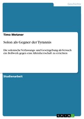 Solon als Gegner der Tyrannis