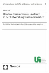 Handwerkskammern als Akteure in der Entwicklungszusammenarbeit