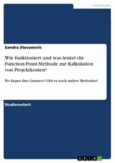 Wie funktioniert und was leistet die Function-Point-Methode zur Kalkulation von Projektkosten?