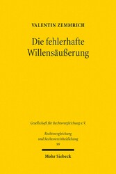 Die fehlerhafte Willensäußerung