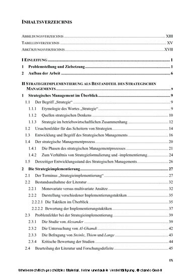 Erfolgsfaktoren der Strategieimplementierung