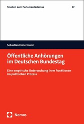 Öffentliche Anhörungen im Deutschen Bundestag