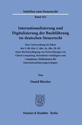 Internationalisierung und Digitalisierung der Buchführung im deutschen Steuerrecht.