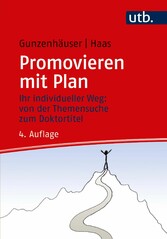 Promovieren mit Plan