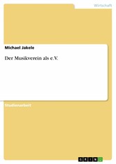 Der Musikverein als e.V.