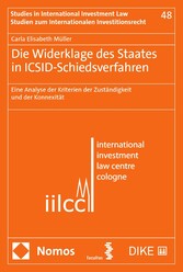 Die Widerklage des Staates in ICSID-Schiedsverfahren