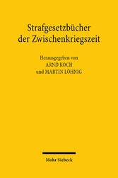 Strafgesetzbücher der Zwischenkriegszeit