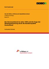 Der Hereroaufstand im Jahre 1904  und die Frage der Wiedergutmachung durch die Bundesrepublik Deutschland