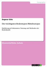 Die wichtigsten Bodentypen Mitteleuropas