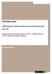 Öffentliche Infrastrukturen im Primärrecht der EU