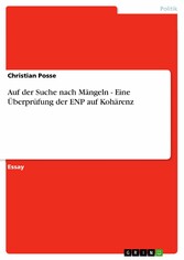 Auf der Suche nach Mängeln - Eine Überprüfung der ENP auf Kohärenz