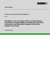 The Right to Fair Trial under Article 6 of the European Convention on Human Rights in Immigration Law Cases in Germany, the Netherlands, Belgium, the United Kingdom and Turkey