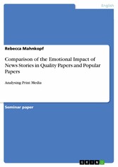 Comparison of the Emotional Impact of News Stories in Quality Papers and Popular Papers