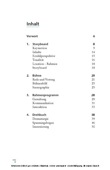 30 Minuten für Veranstaltungs-Dramaturgie