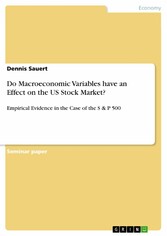 Do Macroeconomic Variables have an Effect on the US Stock Market?