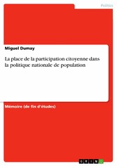 La place de la participation citoyenne dans la politique nationale de population