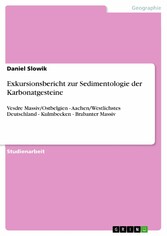 Exkursionsbericht zur Sedimentologie der Karbonatgesteine