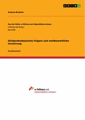 Stichprobenbasiertes Folgern und wettbewerbliche Verwirrung