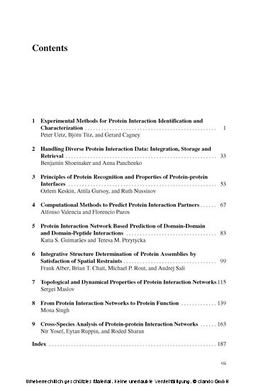 Protein-protein Interactions and Networks