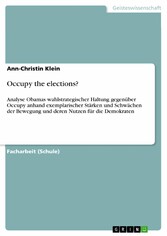 Occupy the elections?