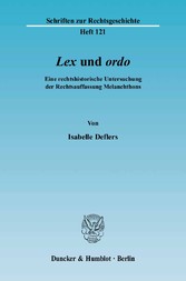 »Lex« und »ordo«.