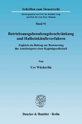 Betriebsausgabenabzugsbeschränkung und Halbeinkünfteverfahren.