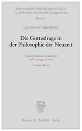 Die Gottesfrage in der Philosophie der Neuzeit.