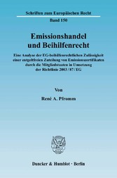 Emissionshandel und Beihilfenrecht.