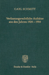 Verfassungsrechtliche Aufsätze aus den Jahren 1924-1954.