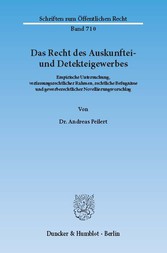 Das Recht des Auskunftei- und Detekteigewerbes.