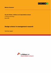 Design science in management research