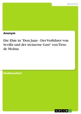 Die Ehre in 'Don Juan - Der Verführer von Sevilla und der steinerne Gast' von Tirso de Molina