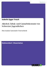 Alkohol-, Tabak- und Cannabiskonsum von Schweizer Jugendlichen