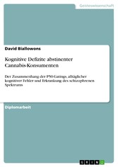 Kognitive Defizite abstinenter Cannabis-Konsumenten