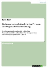 BildungswissenschaftlerIn in der Personal- und Organisationsentwicklung