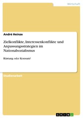 Zielkonflikte, Interessenkonflikte und Anpassungsstrategien im Nationalsozialismus