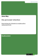 Das personale Schreiben