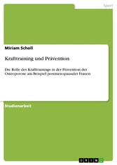 Krafttraining und Prävention