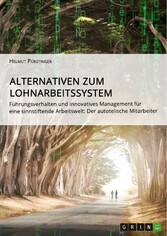 Alternativen zum Lohnarbeitssystem. Führungsverhalten und innovatives Management für eine sinnstiftende Arbeitswelt