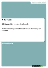 Philosophie versus Sophistik