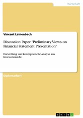 Discussion Paper 'Preliminary Views on Financial Statement Presentation'