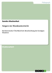 Singen im Musikunterricht