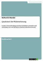 Qualitäten der Wahrnehmung