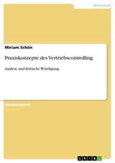 Praxiskonzepte des Vertriebscontrolling