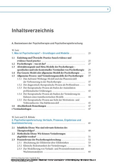 Lehrbuch Psychotherapie